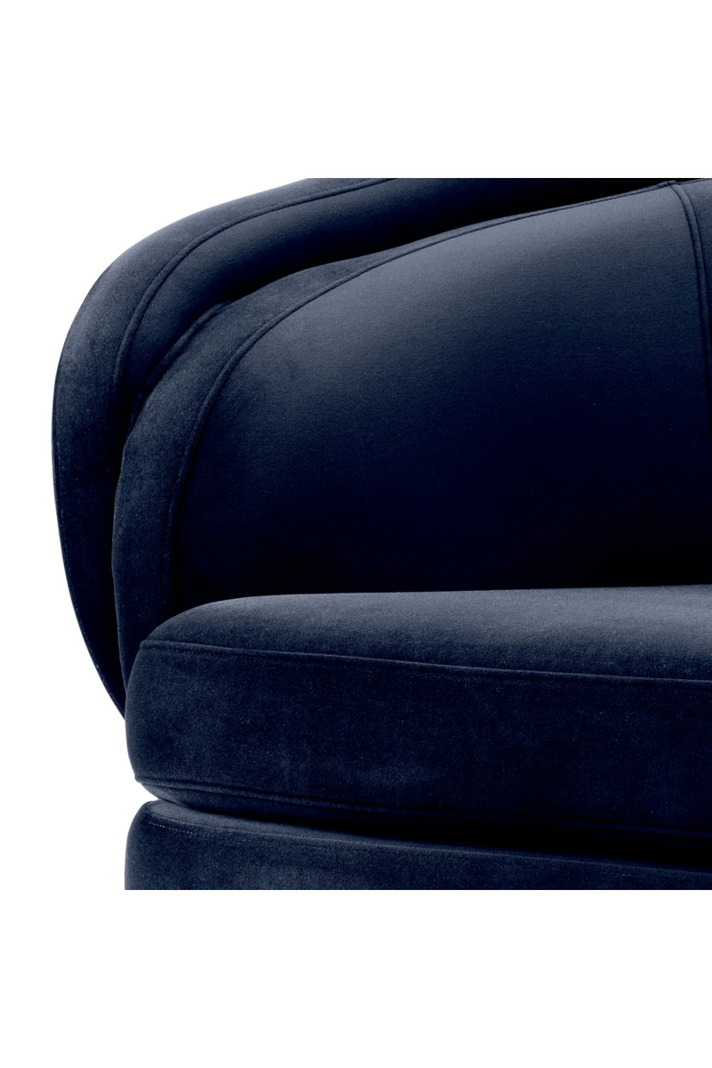 Blue Velvet Retro Lounge Chair | Eichholtz Orion | Oroatrade.com