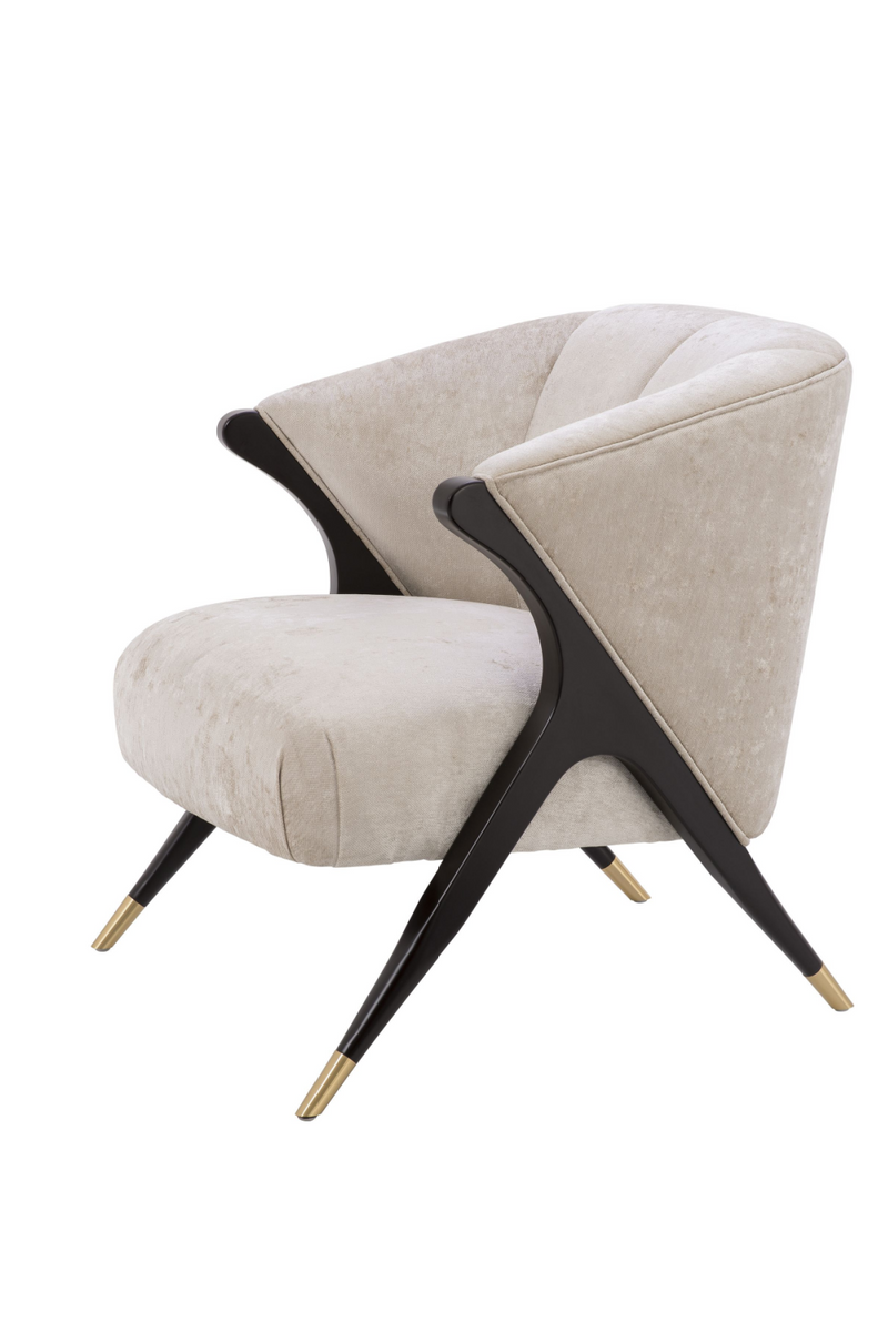 Off-White Upholstered Barrel Chair | Eichholtz Pavone | Oroatrade.com