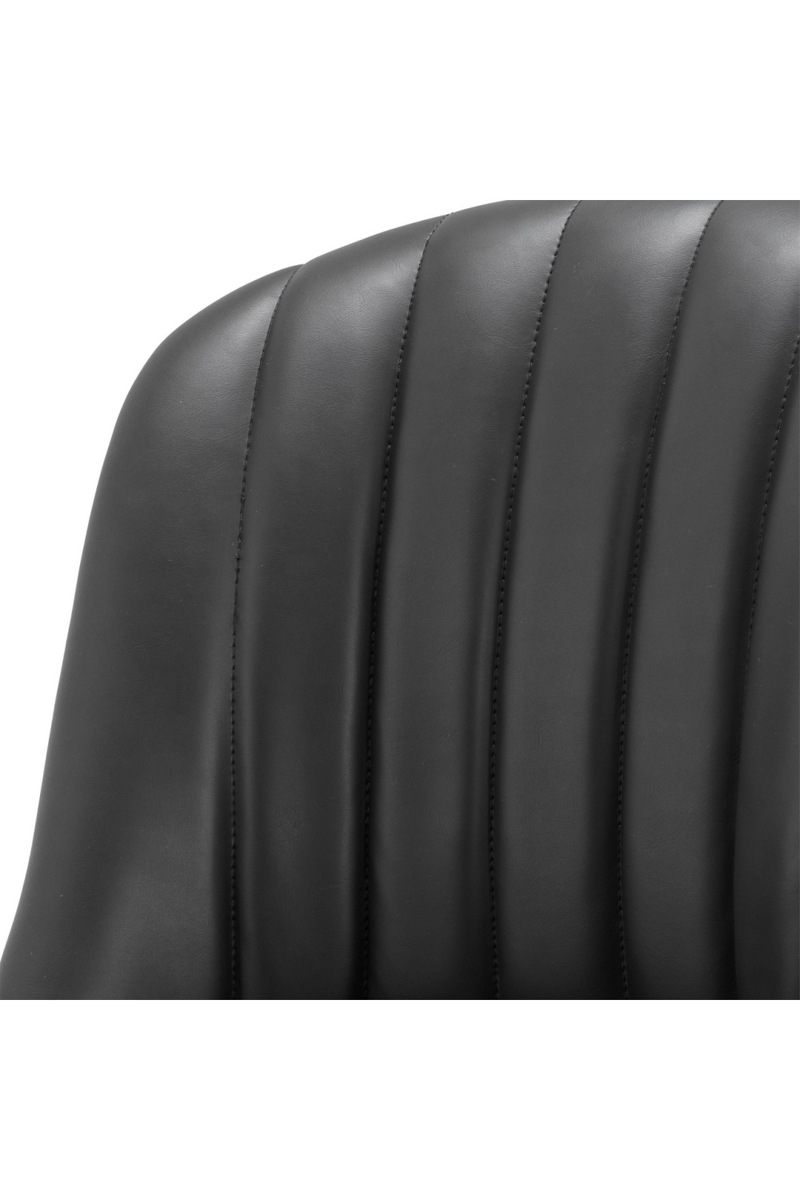 Black Leather Counter Stool | Eichholtz Balmore | Oroatrade.com