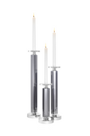 Crystal Glass Candle Holder (Set of 3) | Eichholtz Chapman | Oroatrade.com