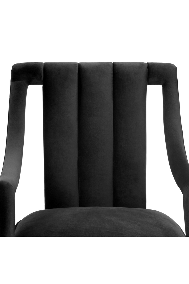 Black Velvet Accent Armchair | Eichholtz Ermitage | Oroatrade.com