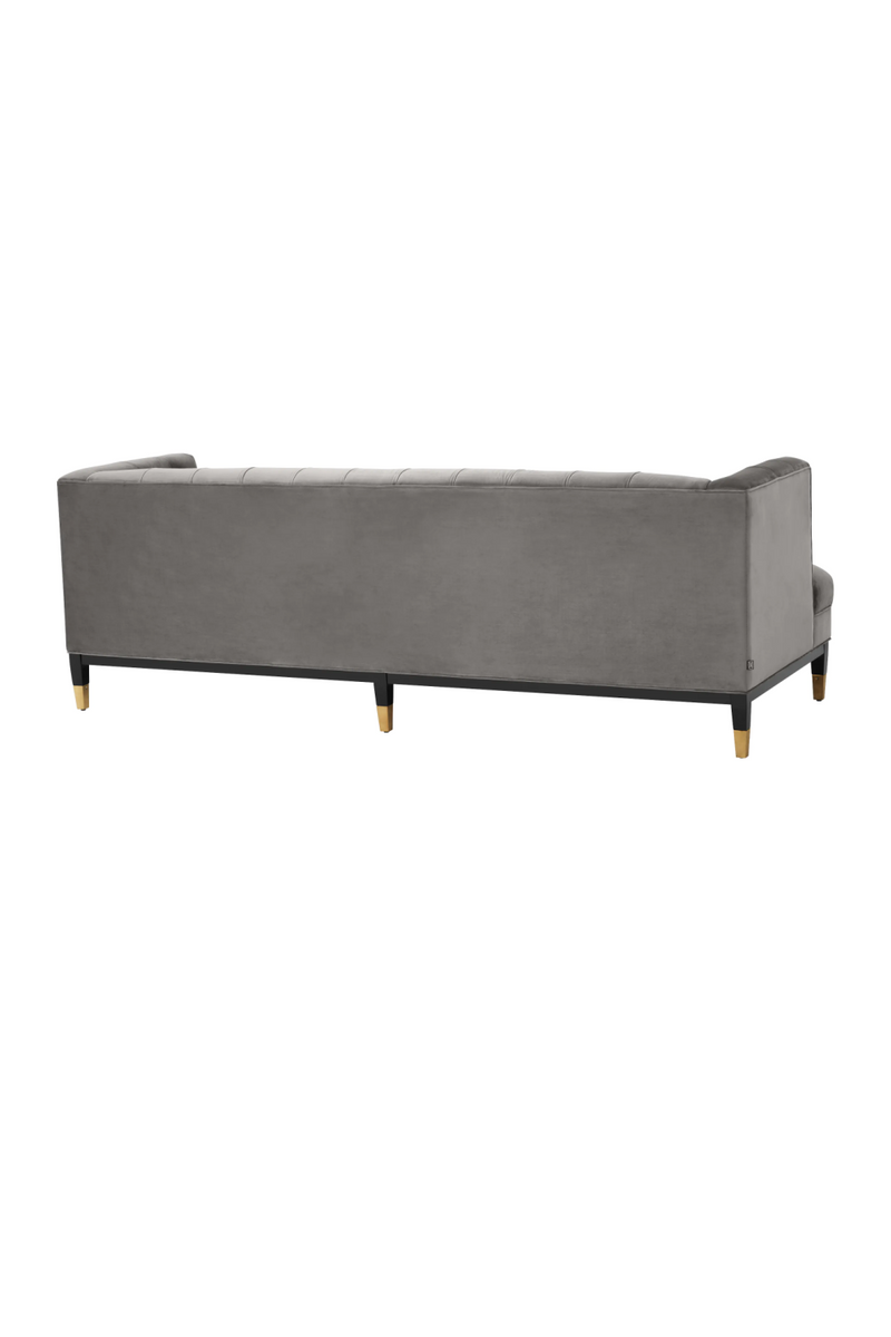 Gray Velvet Modern Chesterfield Sofa | Eichholtz Castelle | Oroatrade.com