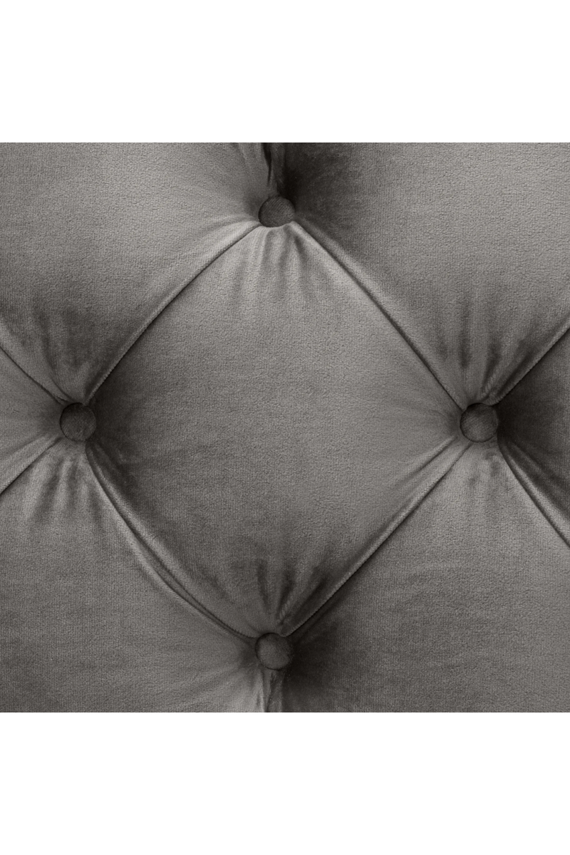 Gray Velvet Modern Chesterfield Sofa | Eichholtz Castelle | Oroatrade.com
