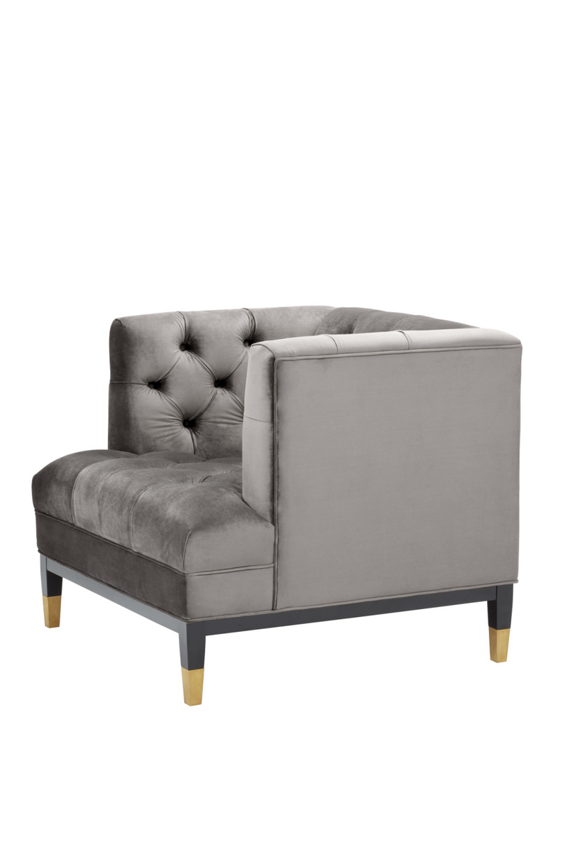 Gray Tufted Cube Chair | Eichholtz Castelle | Oroatrade.com