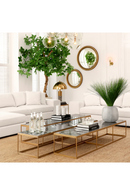 Marble Top Brass Frame Coffee Table | Eichholtz La Quinta | OROA TRADE