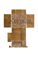 Layered Vintage Brass Wall Lamp | Eichholtz Langham | Oroatrade.com