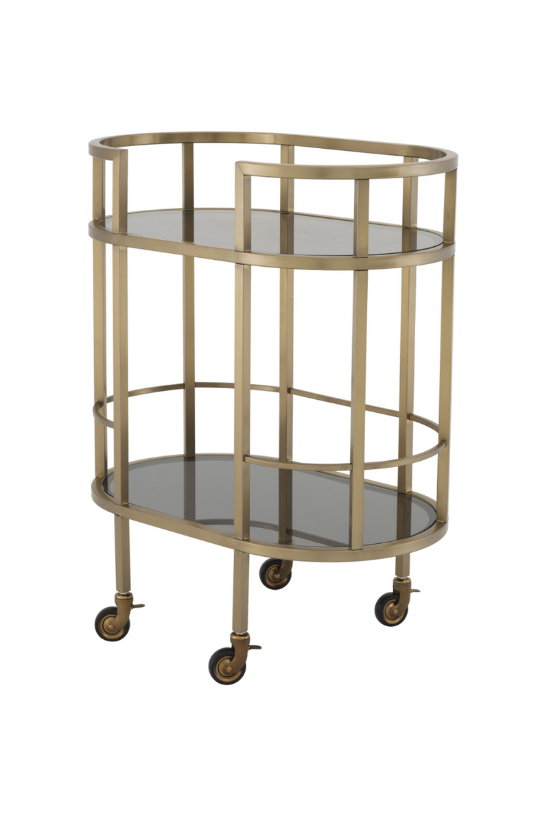 Smoked Glass 2-Layer Trolley | Eichholtz Townhouse | Oroatrade.com