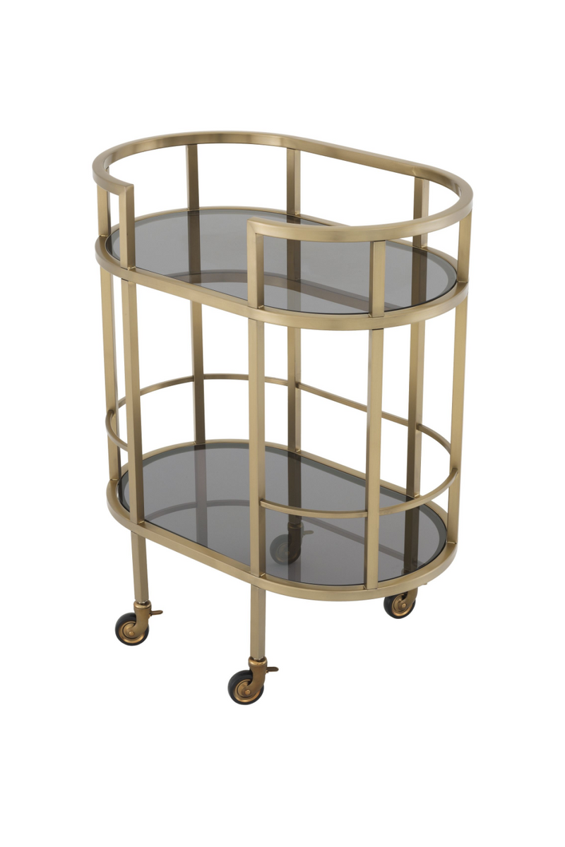 Smoked Glass 2-Layer Trolley | Eichholtz Townhouse | Oroatrade.com