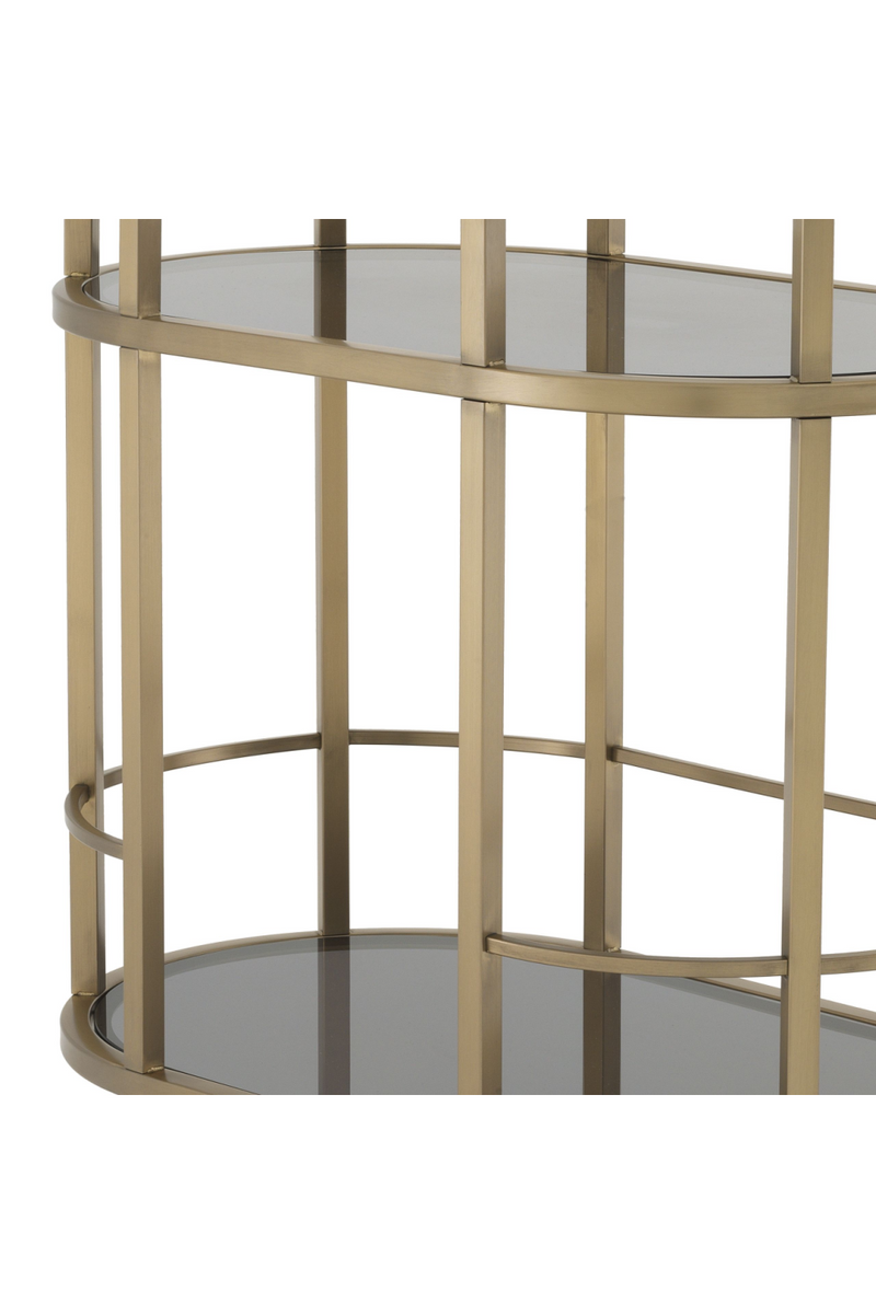 Smoked Glass 2-Layer Trolley | Eichholtz Townhouse | Oroatrade.com