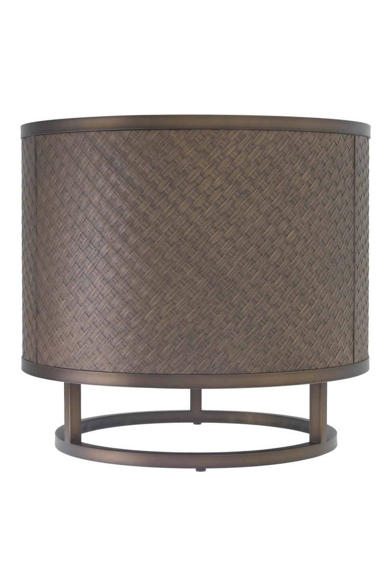Woven Washed Oak Side Table | Eichholtz Napa Valley | Oroatrade.com