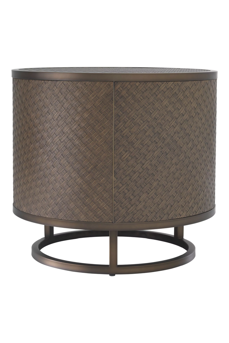 Woven Washed Oak Side Table | Eichholtz Napa Valley | Oroatrade.com