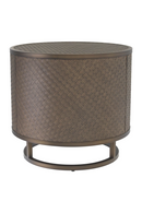 Woven Washed Oak Side Table | Eichholtz Napa Valley | Oroatrade.com