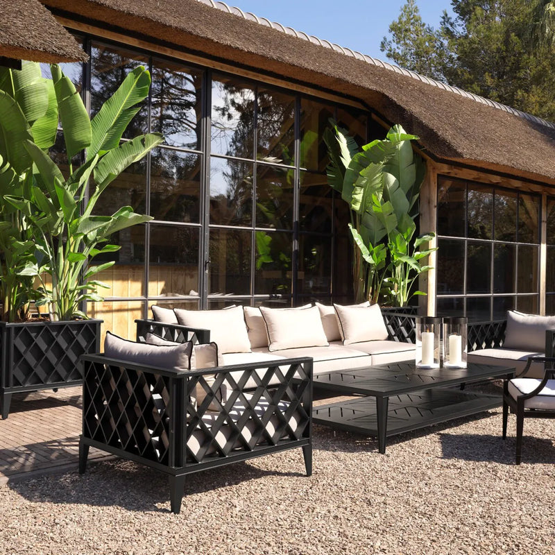 Black Rectangular Outdoor Coffee Table | Eichholtz Bell Rive | Oroatrade.com