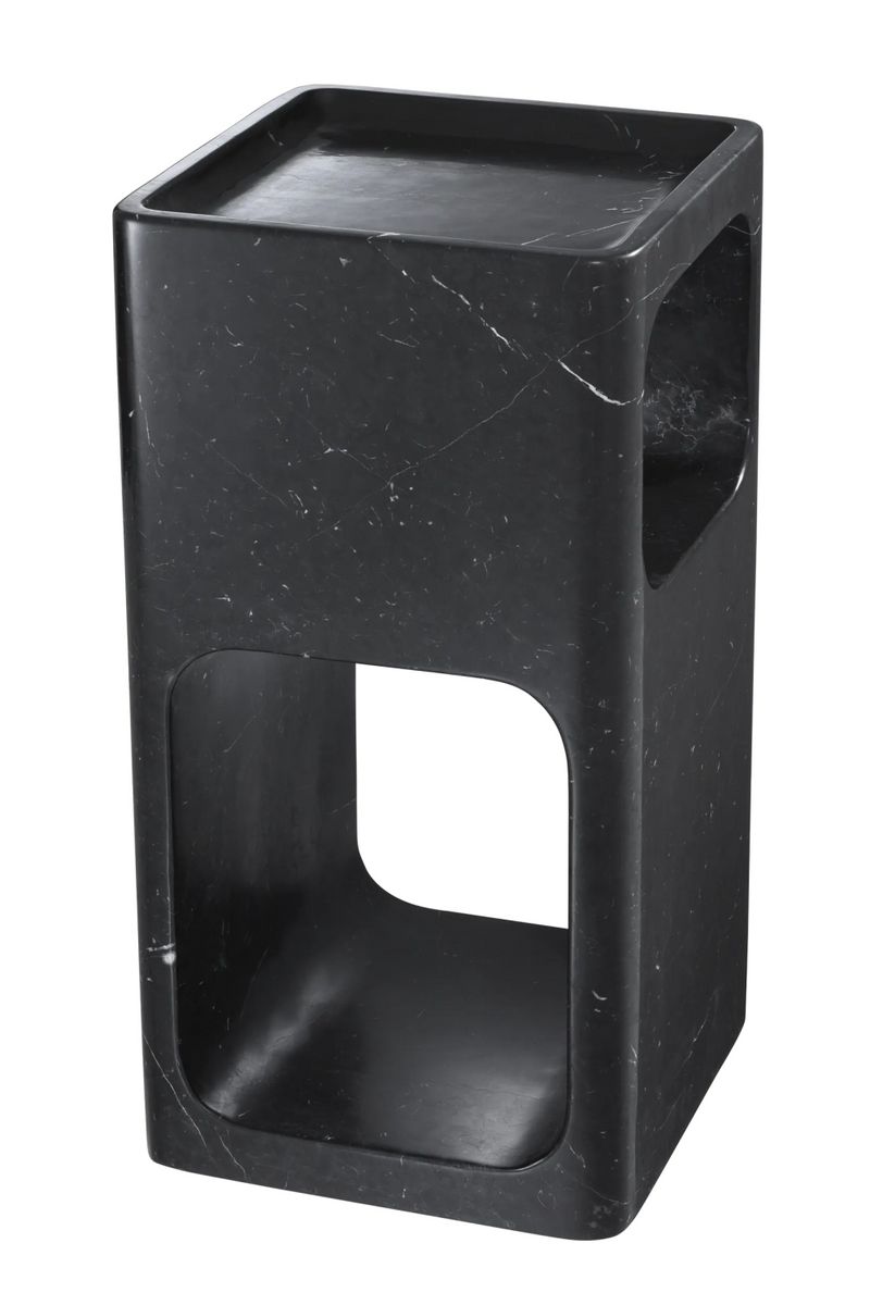 Honed Black Marble Side Table | Eichholtz Adler | Oroatrade.com