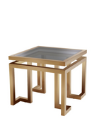 Stainless Steel Framed Side Table | Eichholtz Palmer | Oroatrade.com