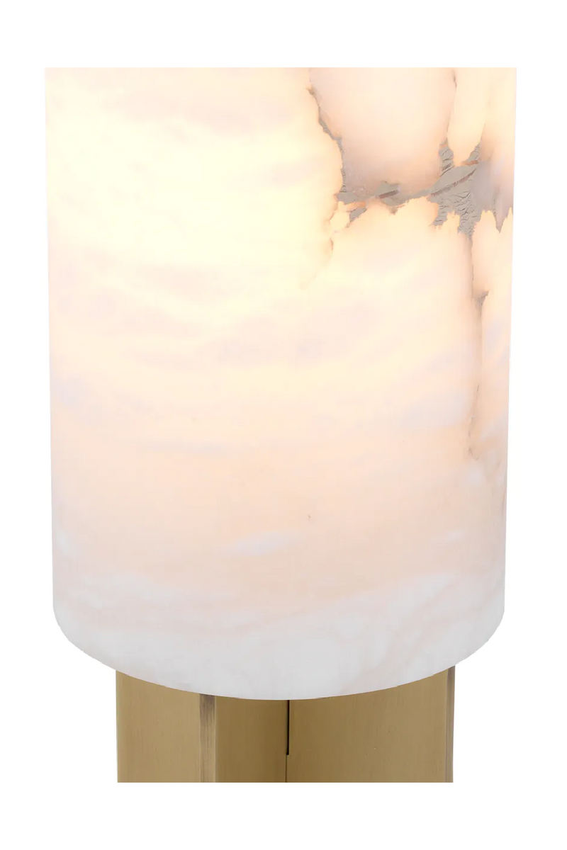 Round Brass Alabaster Table Lamp | Eichholtz | OROA TRADE