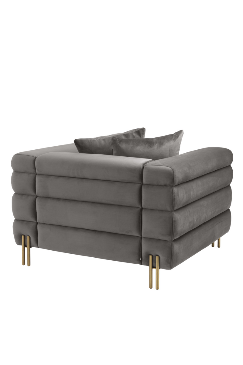 Art Deco Gray Velvet Chair | Eichholtz York | Oroatrade.com