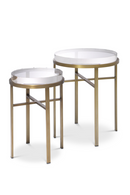 Round Glass Side Tables (2) | Eichholtz Hoxton | Oroatrade.com