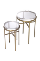 Round Glass Side Tables (2) | Eichholtz Hoxton | Oroatrade.com