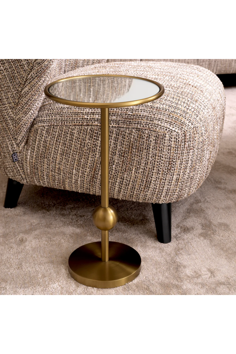 Round Brass Side Table | Eichholtz Narciso | Oroatrade.com