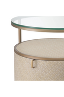 Round Woven Oak Bedside Table | Eichholtz Napa Valley | Oroatrade.com