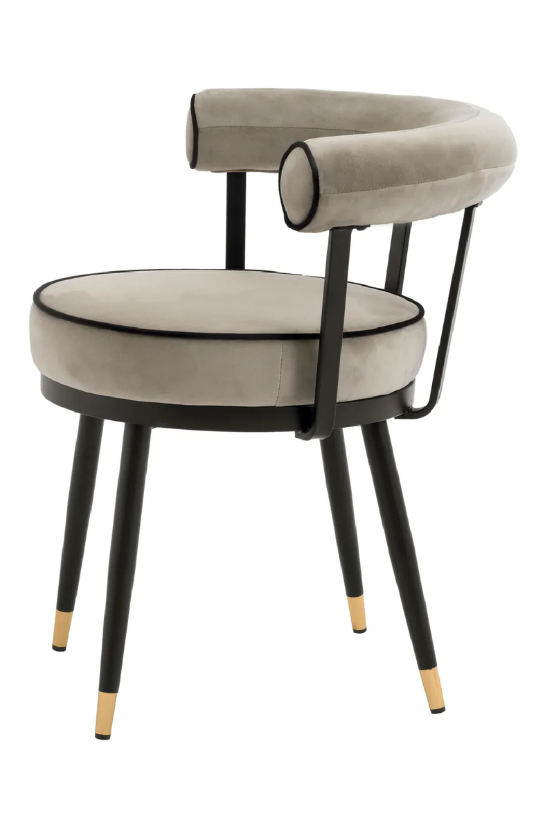 Velvet Barrel Dining Chair Set (2) | Eichholtz Vico | Oroatrade.com