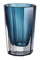 Blue Octagonal Glass Vase | Eichholtz Chavez | Oroatrade.com