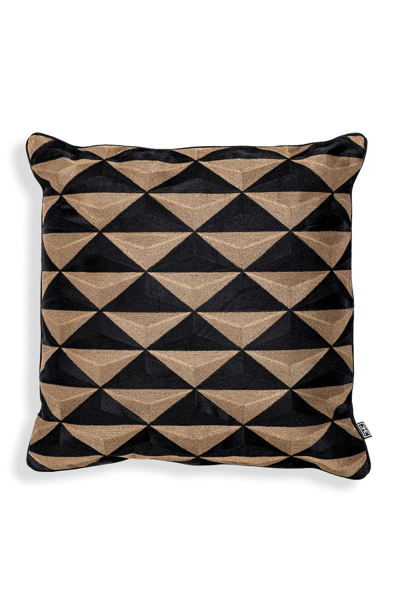 Black & Gold Square Pillow | Eichholtz Mist