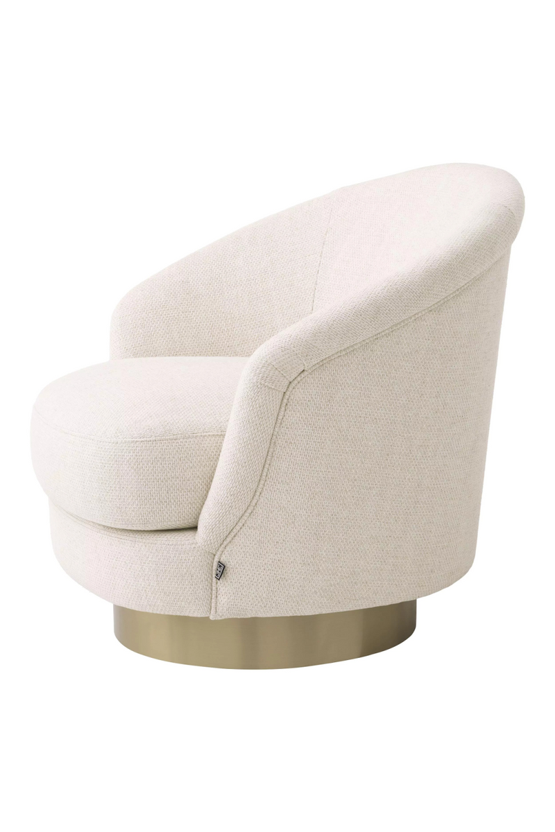 Cream Sloped Swivel Chair | Eichholtz Cervo | Oroatrade.com