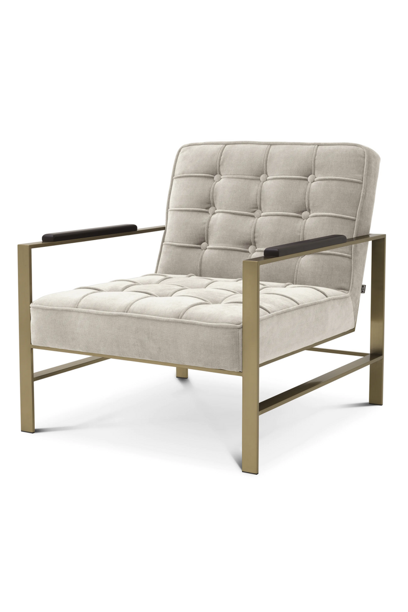 Gray Tufted Lounge Armchair | Eichholtz Ernesto | Oroatrade.com