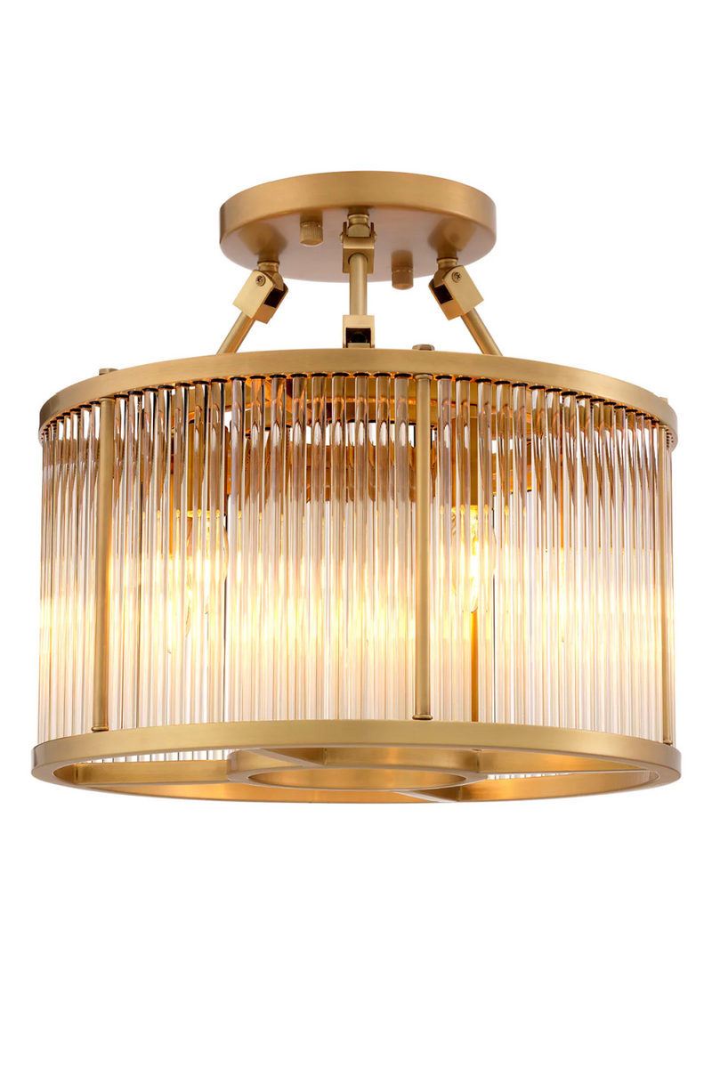 Glass Drum Ceiling Lamp | Eichholtz Bernardi | Oroatrade.com