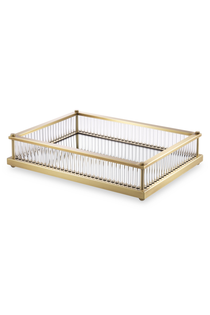 Mirror Bottom Rectangular Tray | Eichholtz Cora | Oroatrade.com
