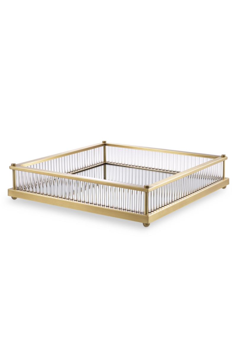 Mirror Bottom Square Tray | Eichholtz Cora | Oroatrade.com