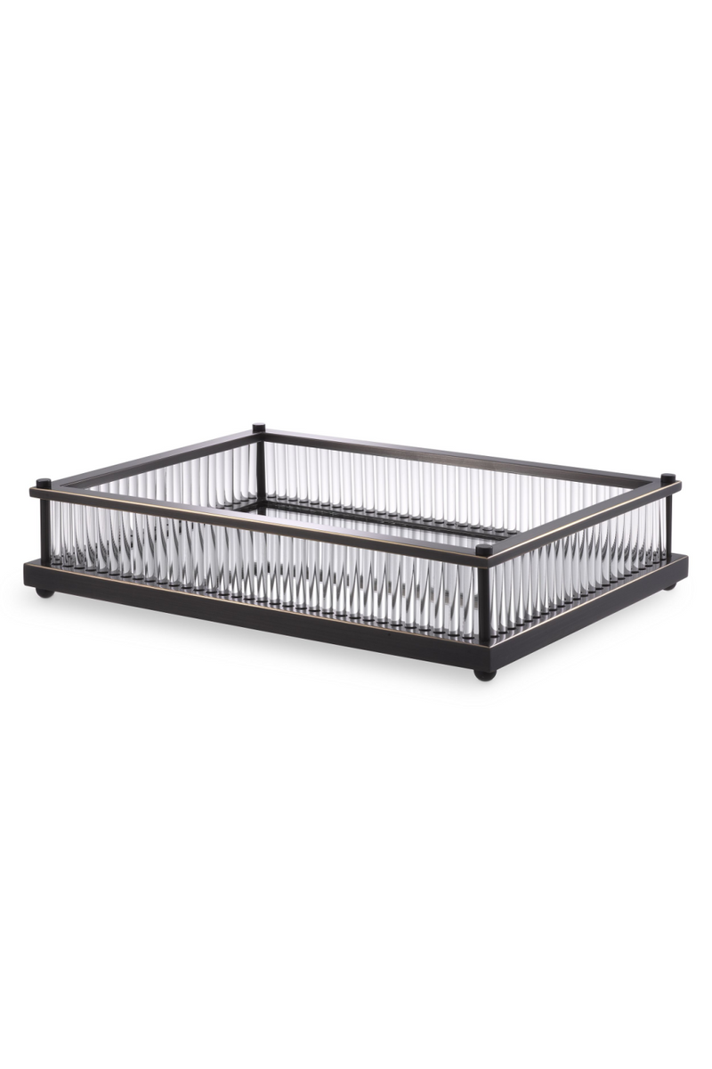 Mirror Bottom Rectangular Tray | Eichholtz Cora | Oroatrade.com