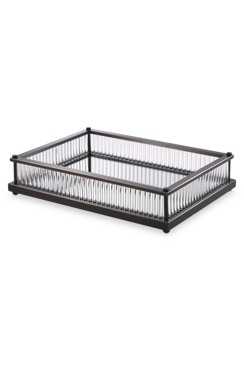 Mirror Bottom Rectangular Tray | Eichholtz Cora | Oroatrade.com