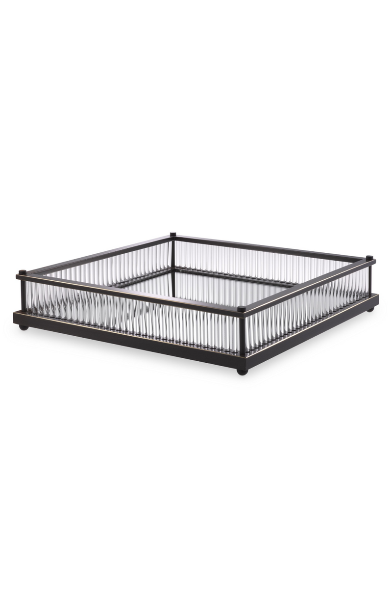 Mirror Bottom Square Tray | Eichholtz Cora | Oroatrade.com
