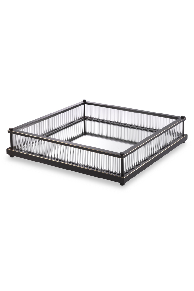 Mirror Bottom Square Tray | Eichholtz Cora | Oroatrade.com