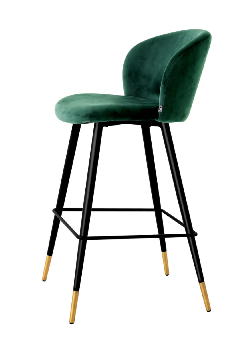 Vintage Inspired Velvet Bar Stool | Eichholtz Volante | Oroatrade.com