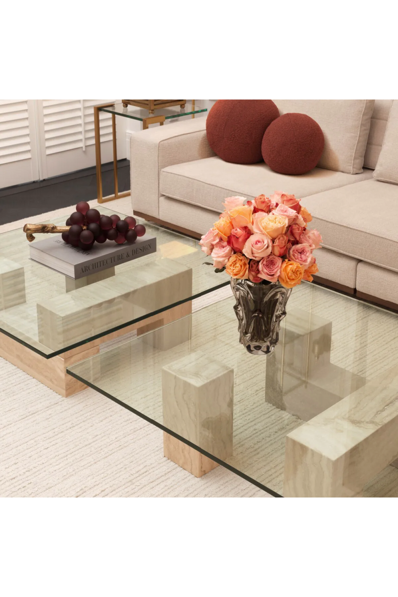 Square Glass Coffee Table | Eichholtz Ikal | Oroatrade.com