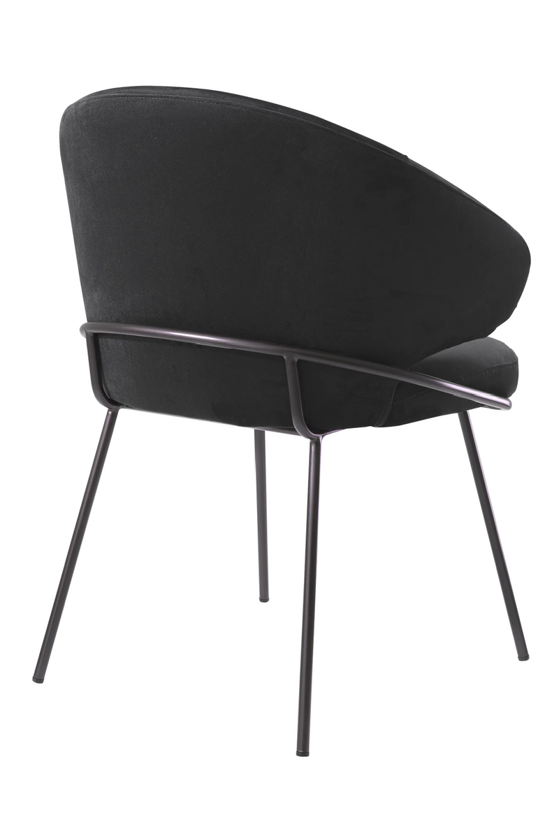 Bent Backrest Velvet Dining Chair | Eichholtz Kinley | Oroatrade.com