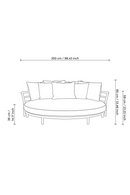 White Round Outdoor Sofa | Eichholtz Laguno | Oroatrade.com