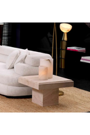Travertine Central Base Side Table | Eichholtz Sartoria | Oroatrade.com