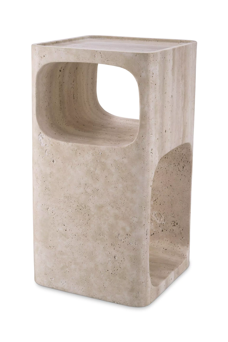 Carved Stone Side Table | Eichholtz Adler | Oroatrade.com