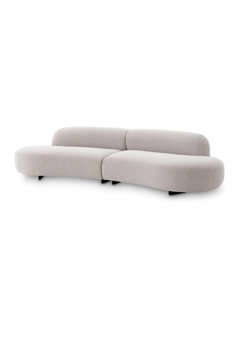 Light Gray Curved Outdoor Sofa | Eichholtz Björn | Oroatrade.com