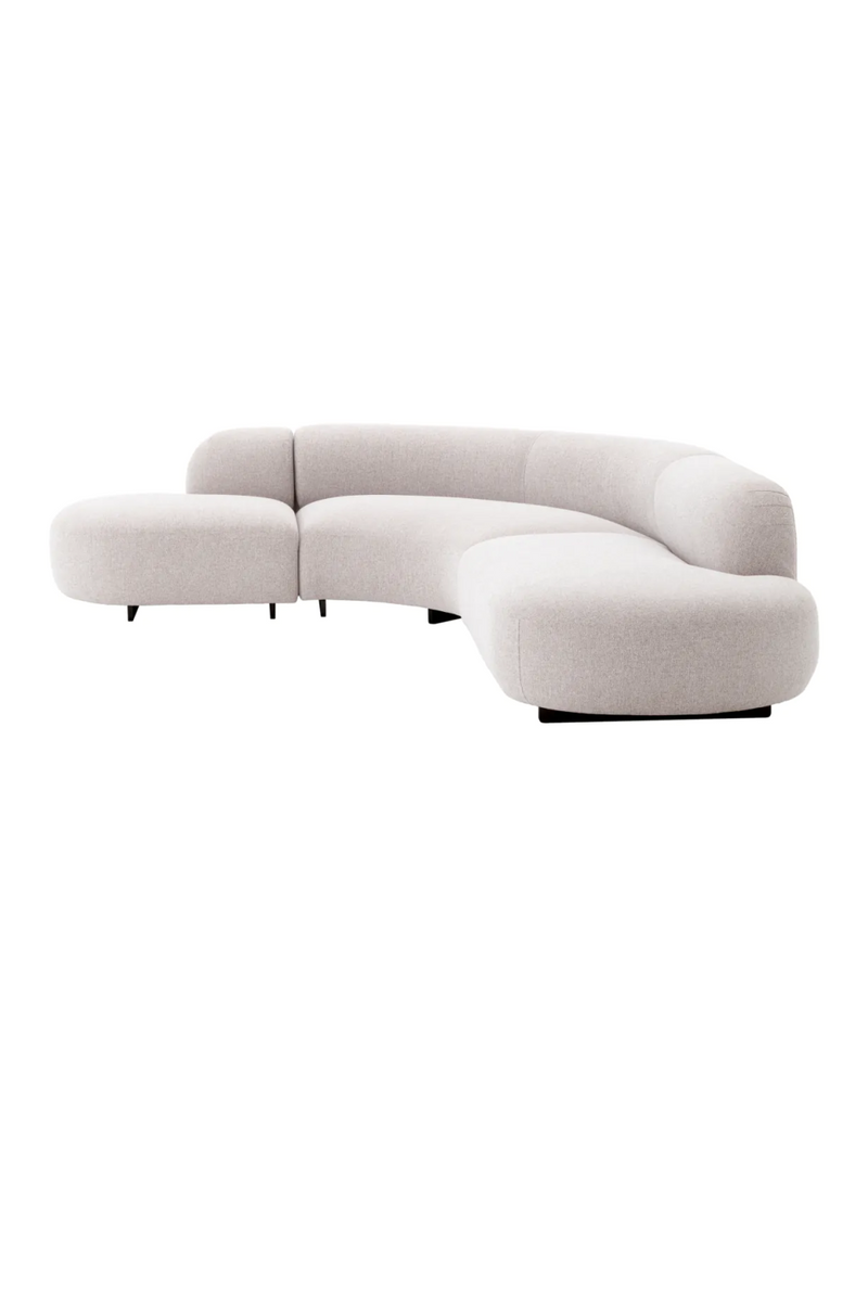 Light Gray Curved Outdoor Sofa | Eichholtz Björn | Oroatrade.com