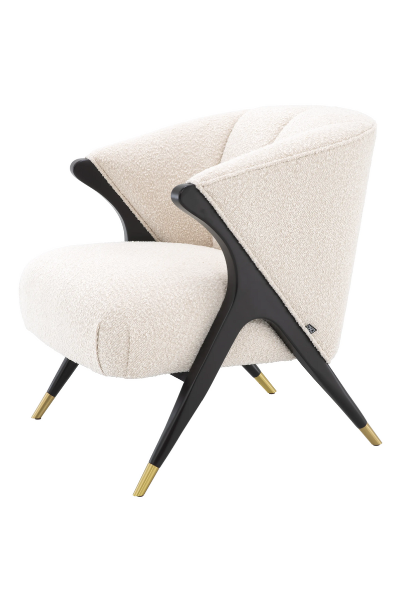 Cream Bouclé Accent Chair | Eichholtz Pavone | Oroatrade.com