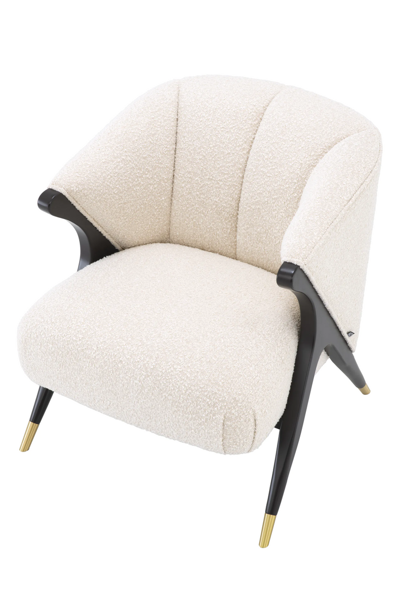 Cream Bouclé Accent Chair | Eichholtz Pavone | Oroatrade.com