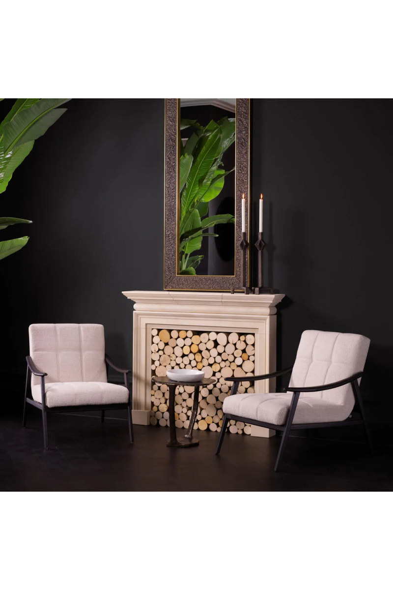 Black Frame Cushioned Lounge Chair | Eichholtz Mortensen | Oroatrade.com