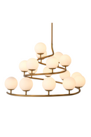 White Glass Orbs Chandelier | Eichholtz Brissac | Oroatrade.com