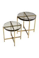 Vintage Brass Framed Side Tables (2) | Eichholtz Haymann | Oroatrade.com